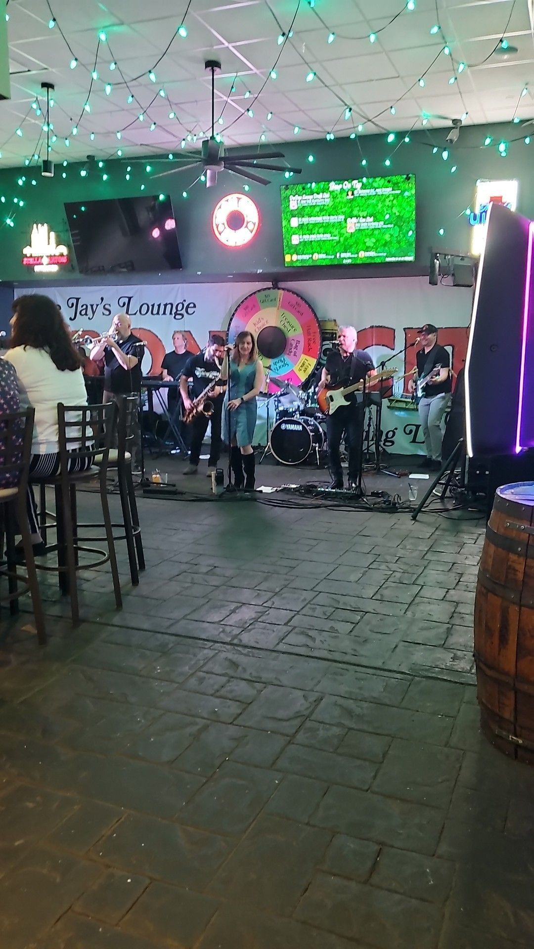 Live band on stage in Murrysville, PA with KRT Audio sound